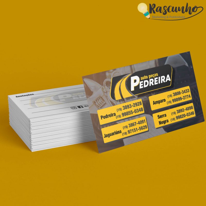 Cartão de Visita Auto Peças Pedreira