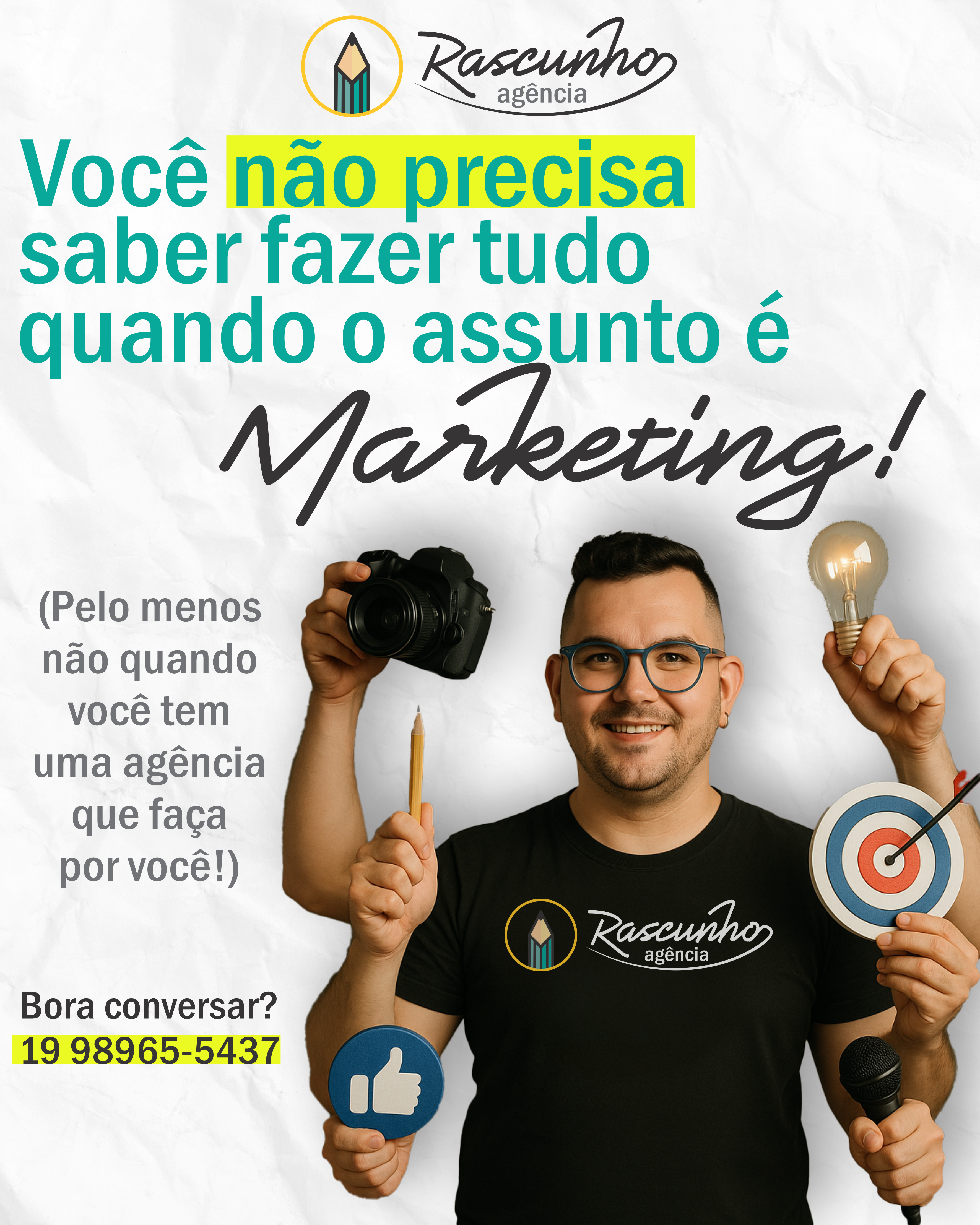 Você Não Precisa Saber Tudo Sobre Marketing (E Tá Tudo Bem!)